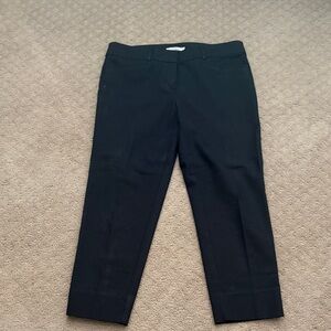Ann Taylor Loft Black Cropped Pants